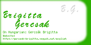 brigitta gercsak business card